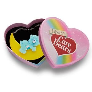 Erstwilder Bed Time Care Bears Necklace Care Bear Retro Pinup Moon Bluep